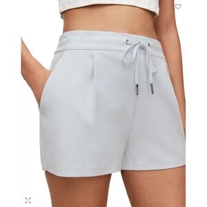 NWT ALLSAINTS Aleida Tri Shorts Powdered Blue Womens Size 6 Trouser Quite Luxury